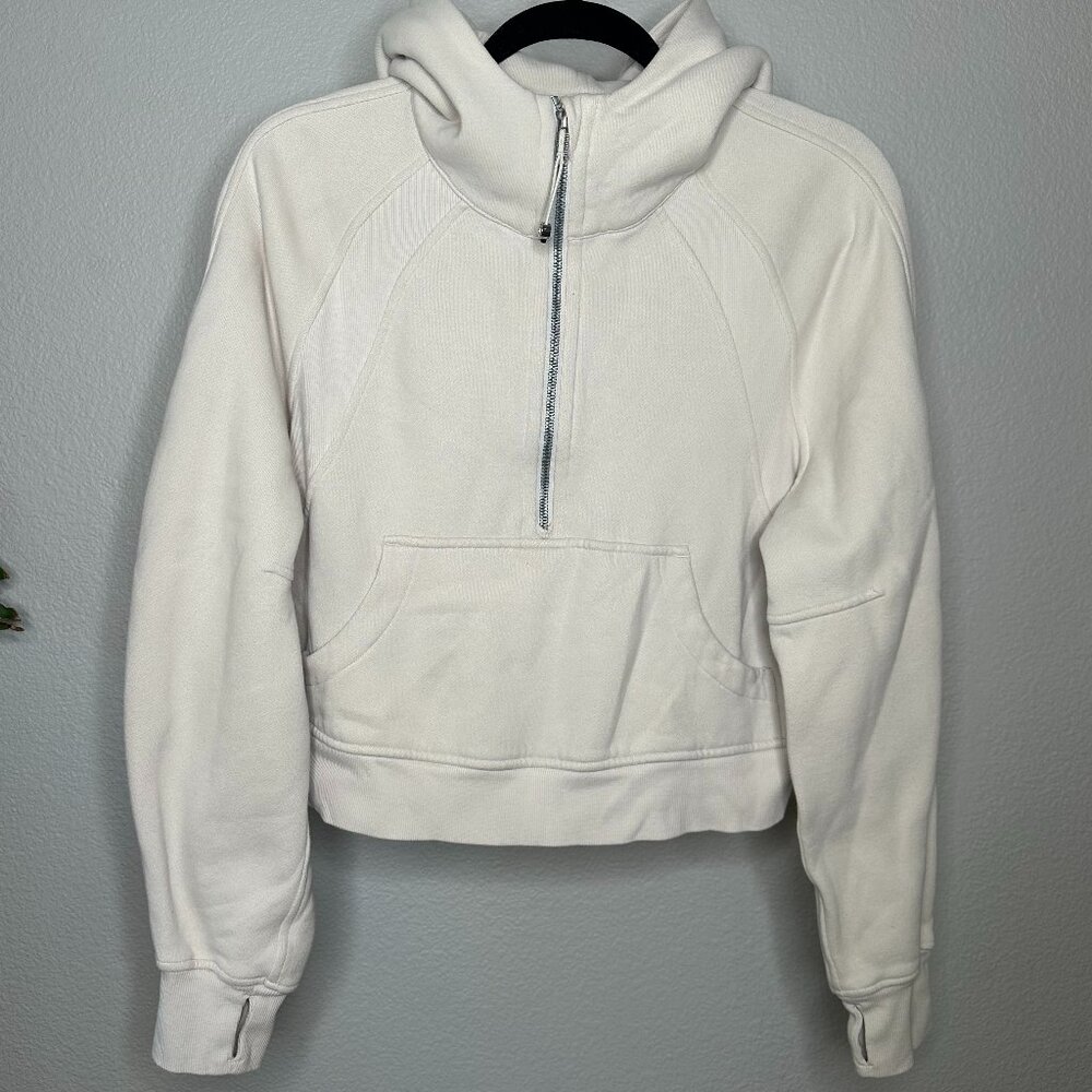 Lululemon Scuba Oversized Half-Zip Hoodie 'Cream' | Size: xs/s